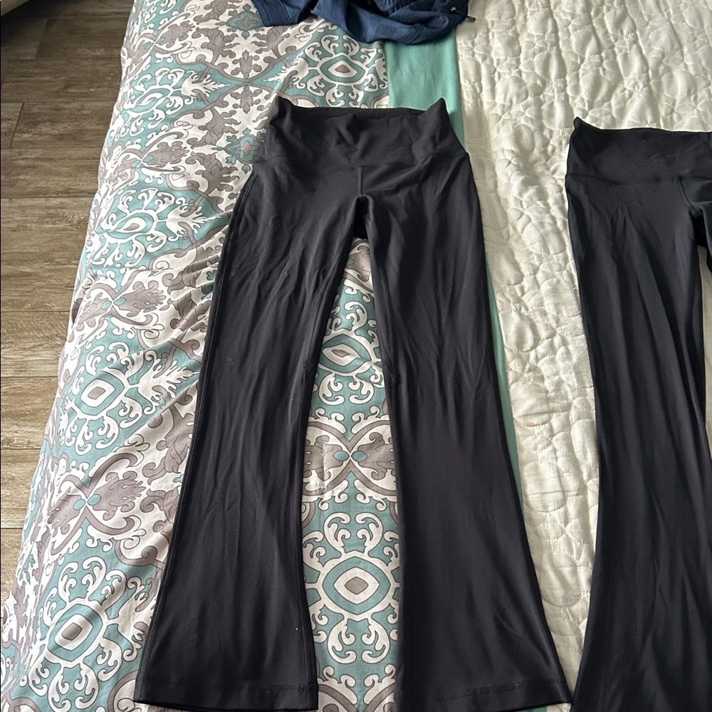 2 Pairs Black Lululemon Flare Leggings
